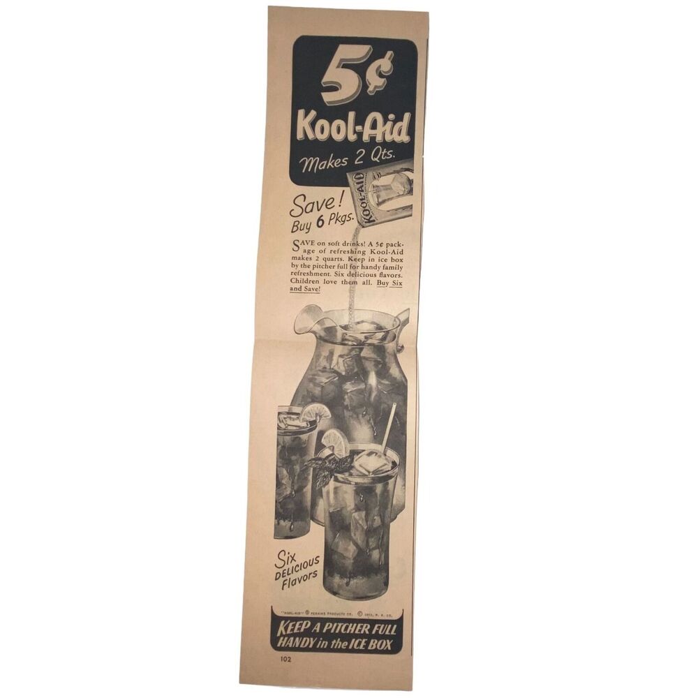 Kool Aid Print Advertisement Successful Farming June 1953 Ready to Frame